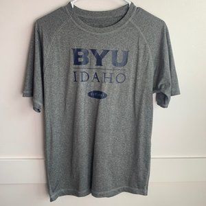 BYU IDAHO Gray Dry Fit Short Sleeve Shirt
